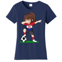 Soccer Croatia Jersey Croatian Flag Football Girls Dab Women's T-Shirt