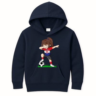 Soccer Croatia Jersey Croatian Flag Football Girls Dab Kids Hoodie