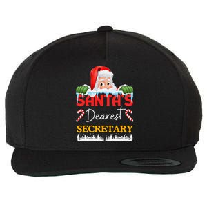 Secretary Christmas Job Work Profession Santa Claus Wool Snapback Cap