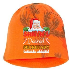 Secretary Christmas Job Work Profession Santa Claus Kati - Camo Knit Beanie