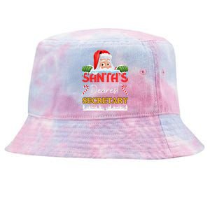 Secretary Christmas Job Work Profession Santa Claus Tie-Dyed Bucket Hat