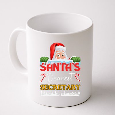 Secretary Christmas Job Work Profession Santa Claus Coffee Mug