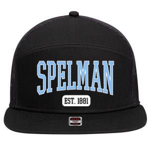 Spelman College Jaguars Est. Date 7 Panel Mesh Trucker Snapback Hat