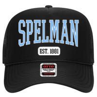 Spelman College Jaguars Est. Date High Crown Mesh Back Trucker Hat