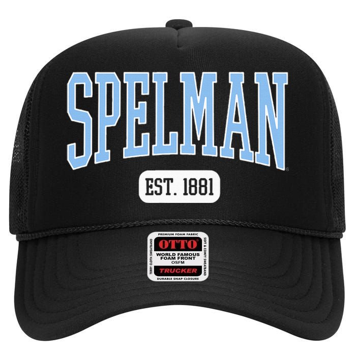 Spelman College Jaguars Est. Date High Crown Mesh Back Trucker Hat