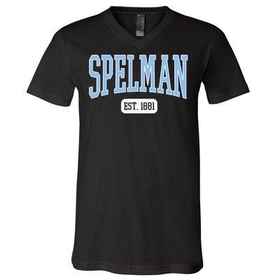 Spelman College Jaguars Est. Date V-Neck T-Shirt