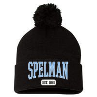 Spelman College Jaguars Est. Date Pom Pom 12in Knit Beanie