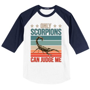 Scorpions Can Judge Me Animal Scorpion Funny Gift Baseball Sleeve Shirt