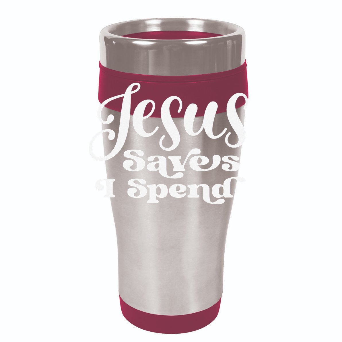 Sassy Christian Jesus Saying - Jesus Saves I Spend Sustainable Bucket Hat