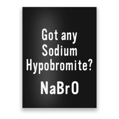 Scientist Chemist Joke For Chemistry Science Teacher Student Poster