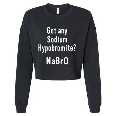 Scientist Chemist Joke For Chemistry Science Teacher Student Cropped Pullover Crew