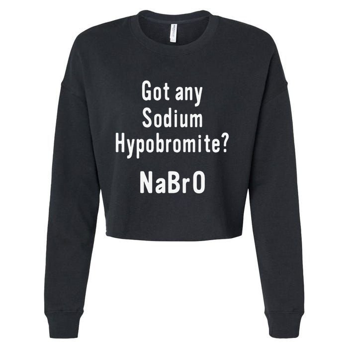 Scientist Chemist Joke For Chemistry Science Teacher Student Cropped Pullover Crew