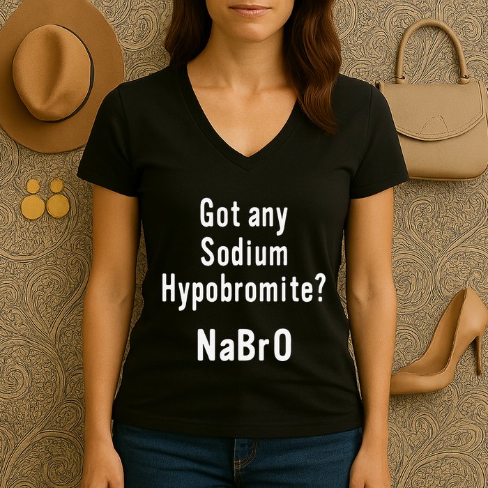 Scientist Chemist Joke For Chemistry Science Teacher Student Women's V-Neck T-Shirt