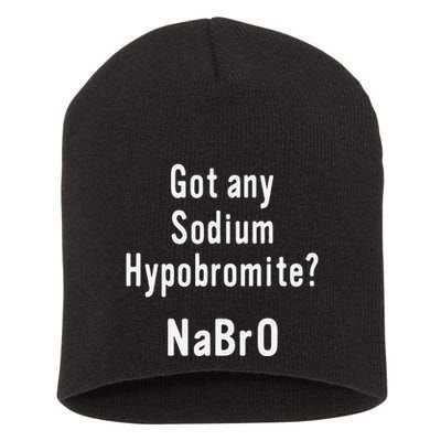 Scientist Chemist Joke For Chemistry Science Teacher Student Short Acrylic Beanie