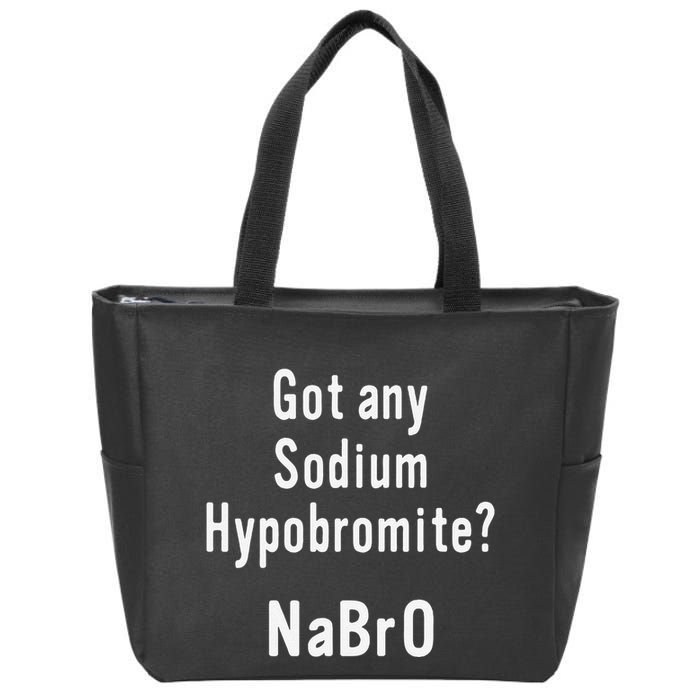 Scientist Chemist Joke For Chemistry Science Teacher Student Zip Tote Bag