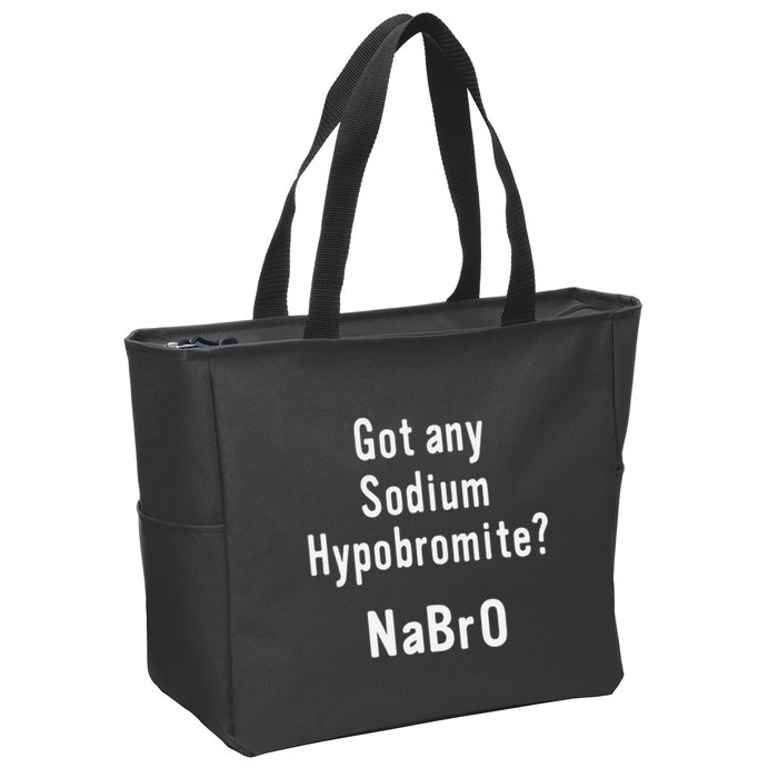 Scientist Chemist Joke For Chemistry Science Teacher Student Zip Tote Bag