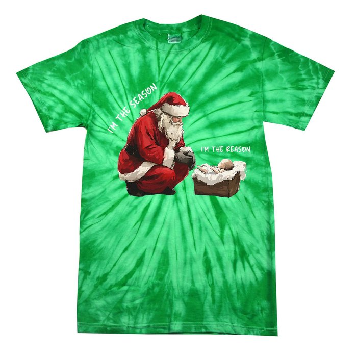 Santa Christmas Jesus Is The Reason For The Season Tie-Dye T-Shirt