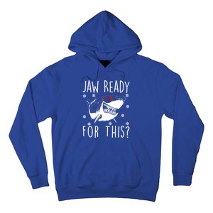 Shark Christmas Jaw Ready For This Snowflakes Sunglasses Gift Hoodie