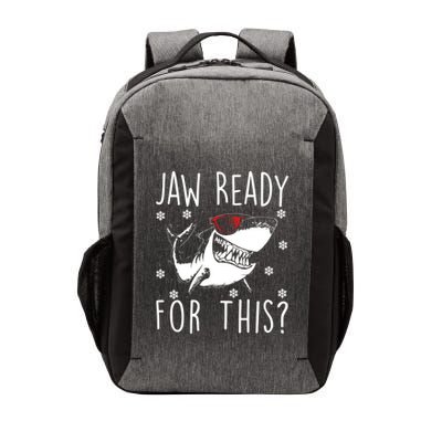 Shark Christmas Jaw Ready For This Snowflakes Sunglasses Gift Vector Backpack