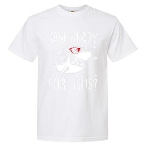 Shark Christmas Jaw Ready For This Snowflakes Sunglasses Gift Garment-Dyed Heavyweight T-Shirt