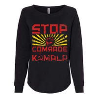 Stop Comrade Kamala Marxist Kamala Communist Kamala Trump Womens California Wash Sweatshirt