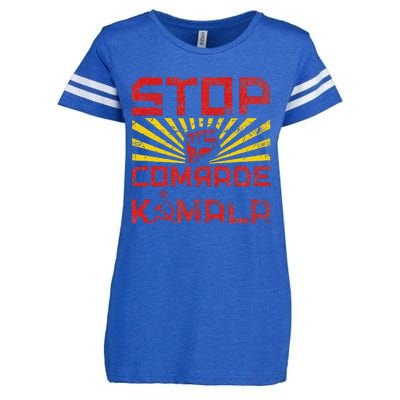 Stop Comrade Kamala Marxist Kamala Communist Kamala Trump Enza Ladies Jersey Football T-Shirt