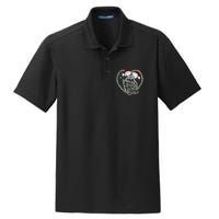 Spooky Christmas Kiss Dark Humor Horror Lights Dry Zone Grid Polo