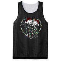 Spooky Christmas Kiss Dark Humor Horror Lights Mesh Reversible Basketball Jersey Tank