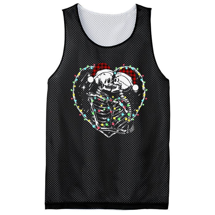 Spooky Christmas Kiss Dark Humor Horror Lights Mesh Reversible Basketball Jersey Tank