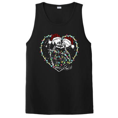 Spooky Christmas Kiss Dark Humor Horror Lights PosiCharge Competitor Tank