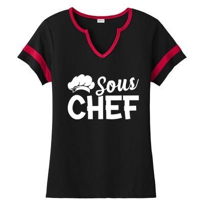 Sous Chef Kitchen Chef Culinary Restaurant Food Cooking Chef Gift Ladies Halftime Notch Neck Tee