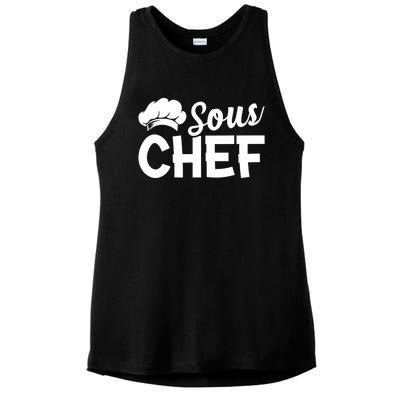 Sous Chef Kitchen Chef Culinary Restaurant Food Cooking Chef Gift Ladies PosiCharge Tri-Blend Wicking Tank