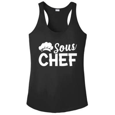 Sous Chef Kitchen Chef Culinary Restaurant Food Cooking Chef Gift Ladies PosiCharge Competitor Racerback Tank