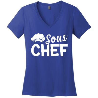 Sous Chef Kitchen Chef Culinary Restaurant Food Cooking Chef Gift Women's V-Neck T-Shirt