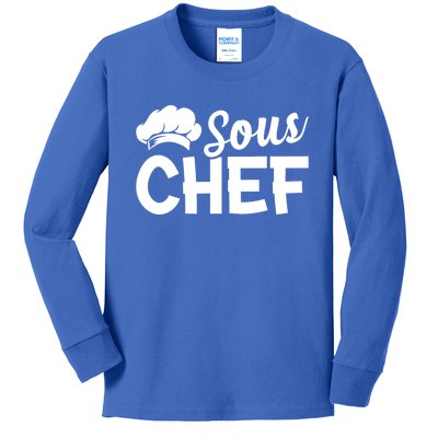 Sous Chef Kitchen Chef Culinary Restaurant Food Cooking Chef Gift Kids Long Sleeve Shirt