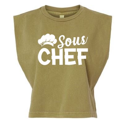 Sous Chef Kitchen Chef Culinary Restaurant Food Cooking Chef Gift Garment-Dyed Women's Muscle Tee