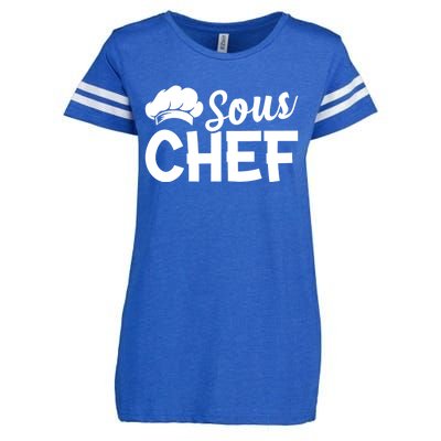 Sous Chef Kitchen Chef Culinary Restaurant Food Cooking Chef Gift Enza Ladies Jersey Football T-Shirt