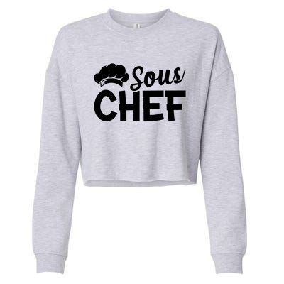 Sous Chef Kitchen Chef Culinary Restaurant Food Cooking Chef Gift Cropped Pullover Crew