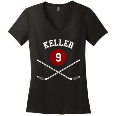 Sticks Clayton Keller Arizona Women's V-Neck T-Shirt