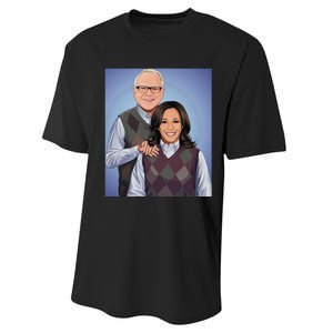 Step Candidates Kamala Harris And Tim Walz 2024 Performance Sprint T-Shirt