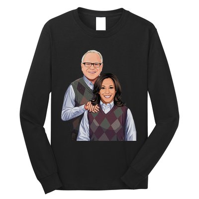 Step Candidates Kamala Harris And Tim Walz 2024 Long Sleeve Shirt