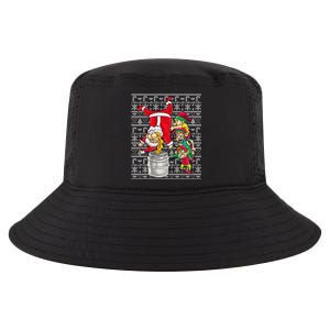 Santa Claus Keg Stand Beer Elves Ing Humor Christmas Gift Cool Comfort Performance Bucket Hat