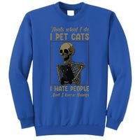 Skeleton Cat Kitten Lover Grumpy Skull Kitty Pet Owner Sweatshirt