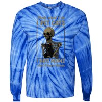 Skeleton Cat Kitten Lover Grumpy Skull Kitty Pet Owner Tie-Dye Long Sleeve Shirt