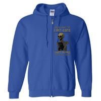 Skeleton Cat Kitten Lover Grumpy Skull Kitty Pet Owner Full Zip Hoodie