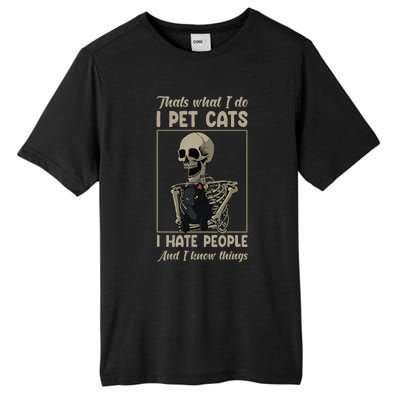 Skeleton Cat Kitten Lover Grumpy Skull Kitty Pet Owner Tall Fusion ChromaSoft Performance T-Shirt