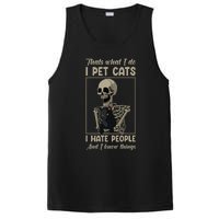 Skeleton Cat Kitten Lover Grumpy Skull Kitty Pet Owner PosiCharge Competitor Tank