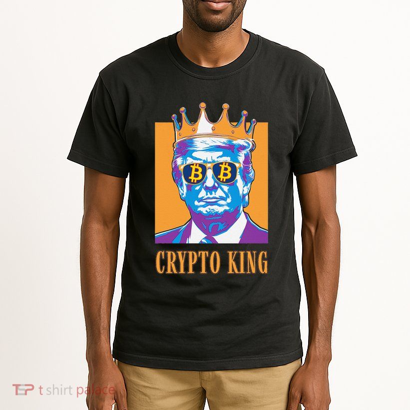 Sarcastic Crypto King Trump Bitcoin Trust In Math Bullrun Tall T-Shirt