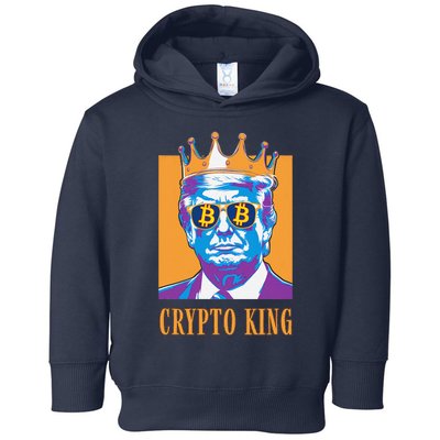 Sarcastic Crypto King Trump Bitcoin Trust In Math Bullrun Toddler Hoodie