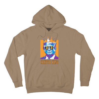 Sarcastic Crypto King Trump Bitcoin Trust In Math Bullrun Hoodie